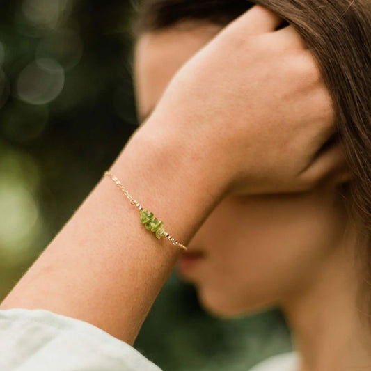 Pulsera Veleta Peridoto